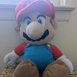 Super Mario Backpack Soft Travel Bag Official 2011 Nintendo 18" Plush